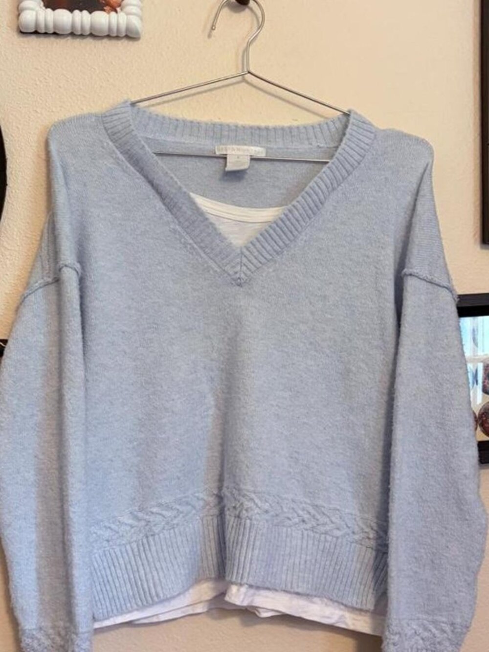Design History Soft Blue Sweater